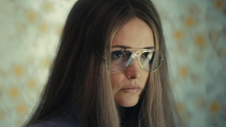 Rose Byrne as Gloria Steinem frowning in "Mrs. America."
