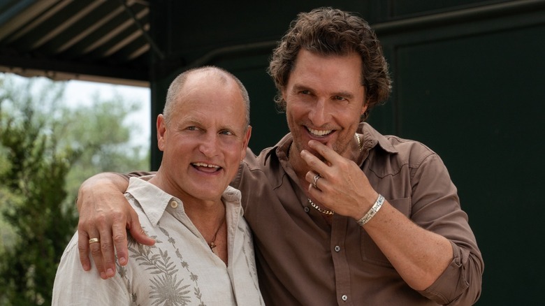 Woody Harrelson and Matthew McConaughey as themselves arm-in-arm in Brothers
