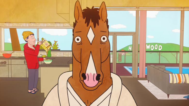 BoJack Horseman inside his house on BoJack Horseman