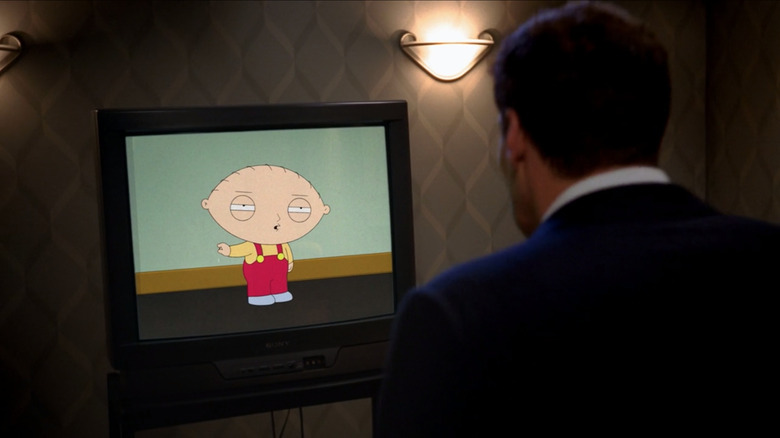 Seeley Booth talks to Stewie Griffin in "Bones"