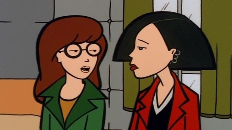 Daria and Jane sitting and talking on Daria S1E6