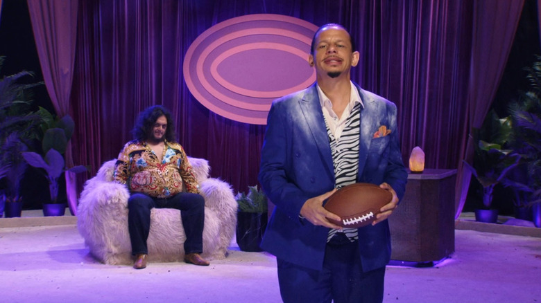 Eric André and Felipe Esparza on stage on "The Eric Andre Show."