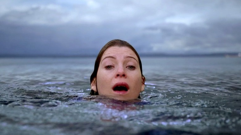 Meredith (Ellen Pompeo) drowning in Puget Sound on Grey's Anatomy