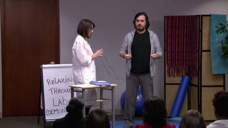 Q being hooked to a labor pain simulator on Impractical Jokers S3E14