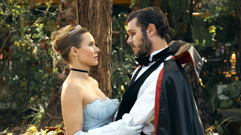 Joanne and Noah dressed as a princess and a vampire in Nobody Wants This Season 2