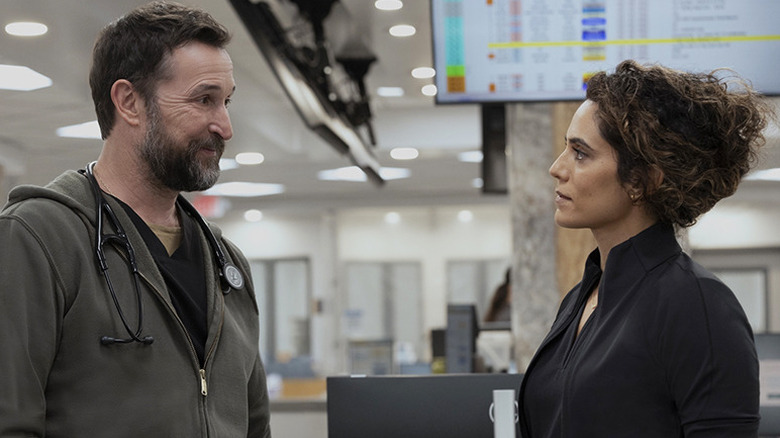 Dr. Robby and Dr. Baran Al-Hashimi in The Pitt Season 2