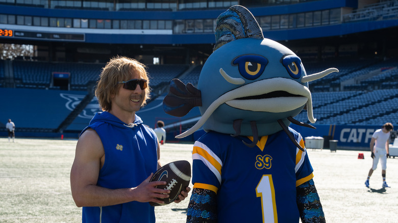 Chad and the Catfish mascot in Chad Powers Season 2