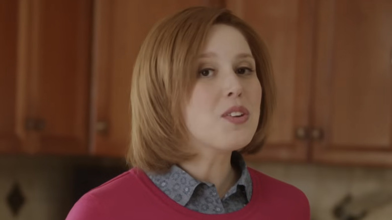 Vanessa Bayer as the unnamed wife in the Totino's sketch on SNL