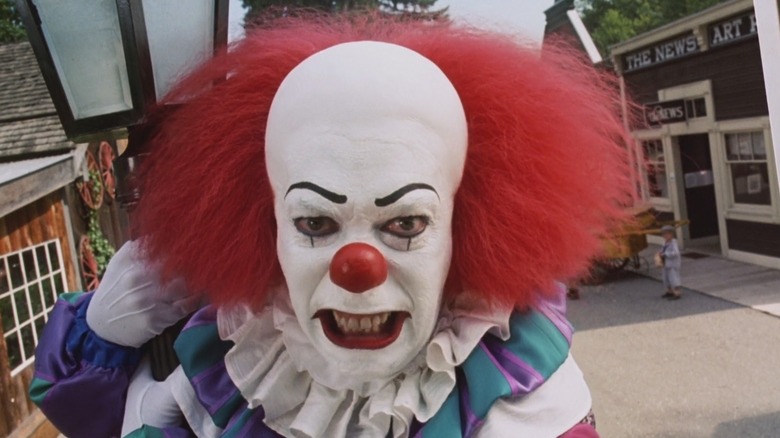 IT's Tim Curry dressed as Pennywise the Dancing Clown