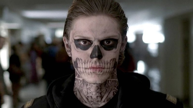 Tate Langdon with his skeleton face paint in "American Horror Story: Murder House"