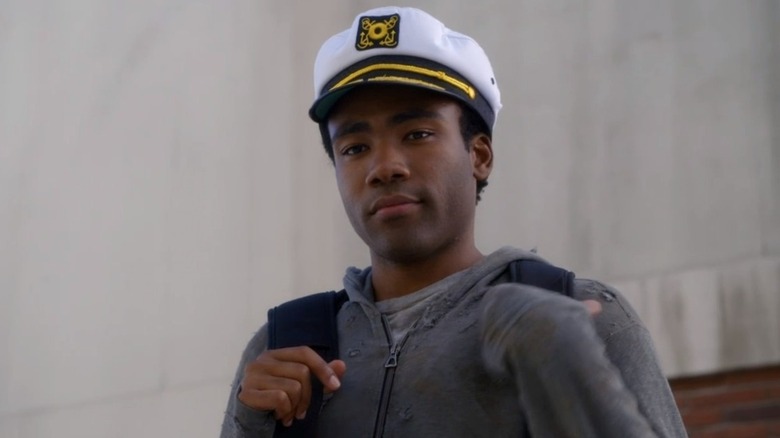 Troy wearing a captain's hat in "Community" (2009)