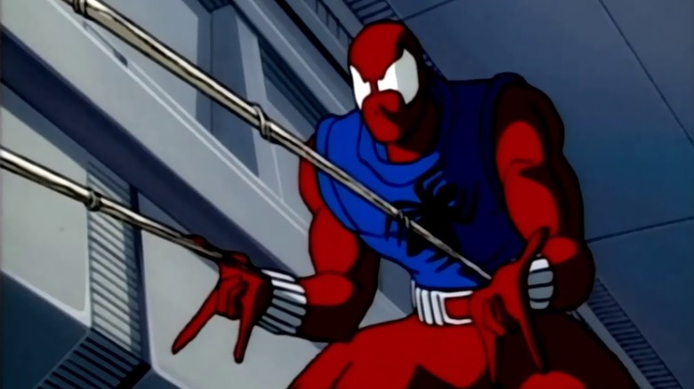 The Scarlet Spider spins two webs on Spider-Man: The Animated Series.