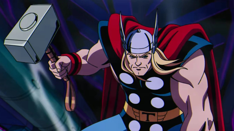 Morph disguises himself as the Mighty Thor on the Disney+ animated series, X-Men '97.