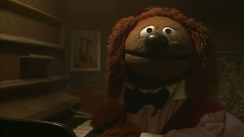 Rowlf the Dog at his piano in the "Jim Henson Hour" mini-movie "Dog City" (1989)