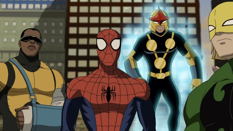 Power Man, Spider-Man, Nova, and Iron Fist