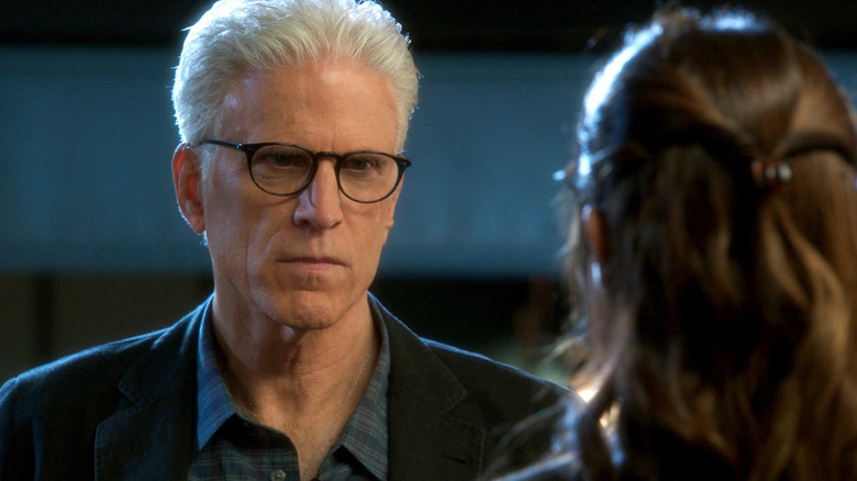 D.B. Russell looking stern