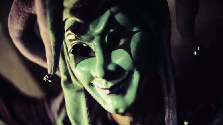 A close-up of the Jester