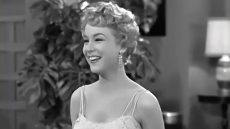 Barbara Eden smiling on "I Love Lucy."