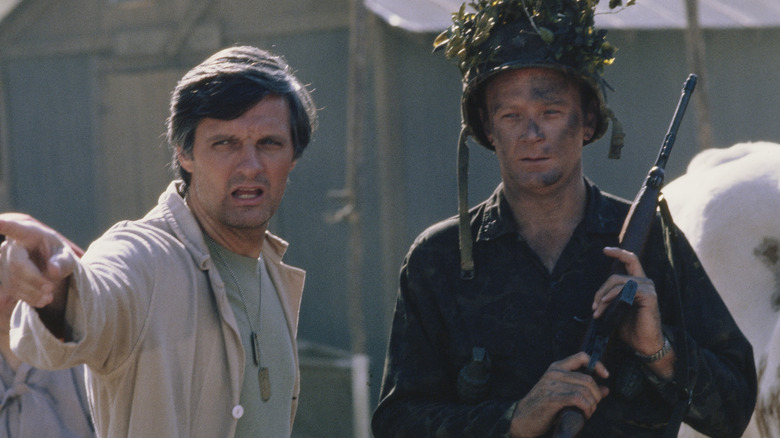 Hawkeye and Frank match wits on an episode of "M*A*S*H."