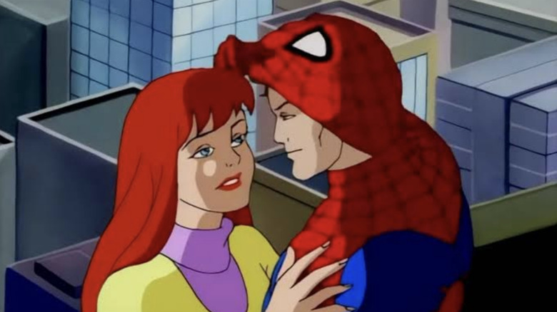 Mary Jane Watson and Spider-Man on Spider-Man: The Animated Series
