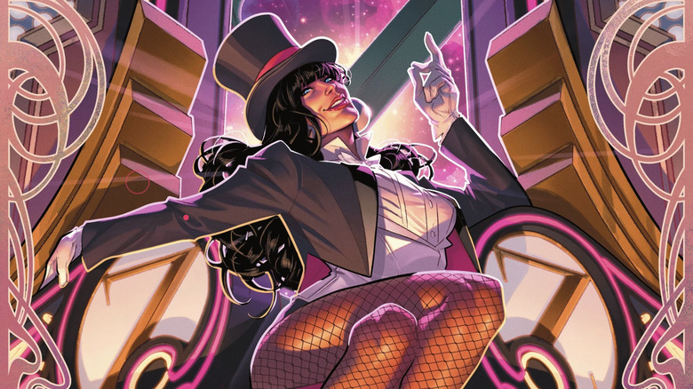 Zatanna poses in costume on the cover of "Zatanna" #1