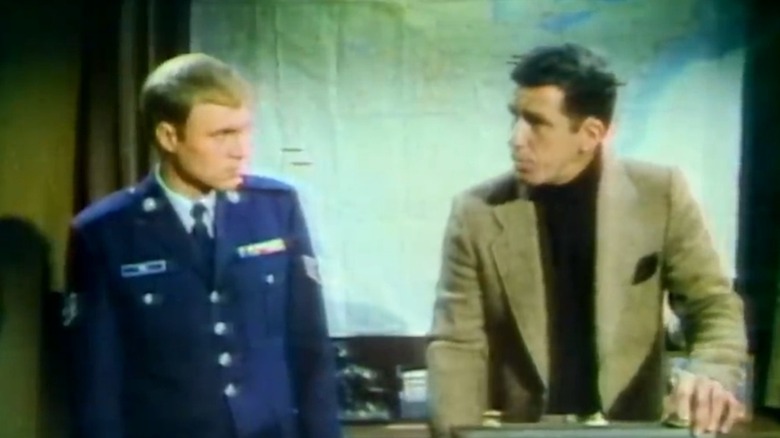 Major Gatlin and Staff Sergeant Fitz on a military base in Project U.F.O. (1978)