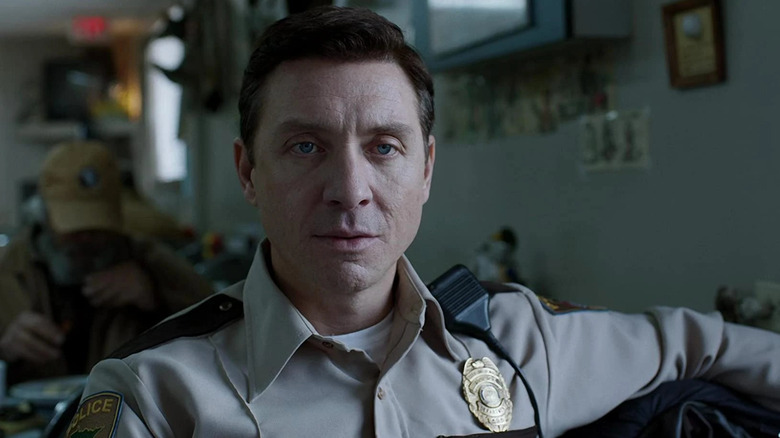 Shawn Doyle as Chief Vern, sitting in a diner in Fargo.