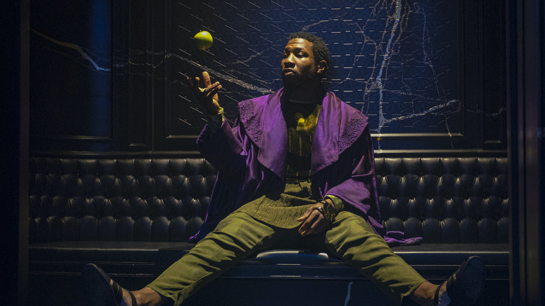 He Who Remains playing with an apple in "Loki" (2021)
