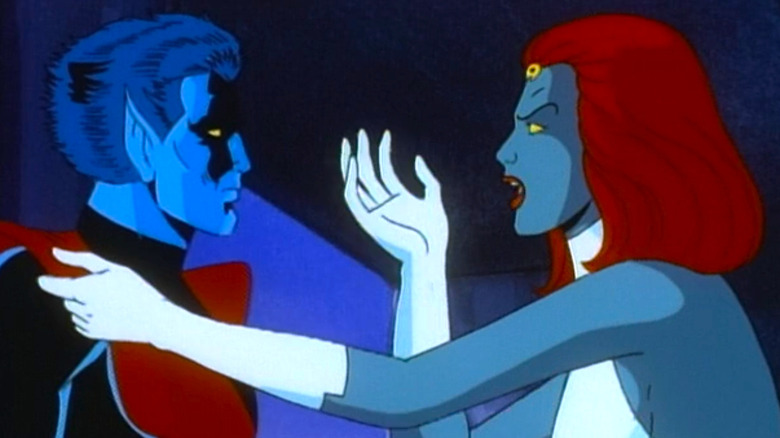 Mystique shouting at Nightcrawler in X-Men: The Animated Series (1992)