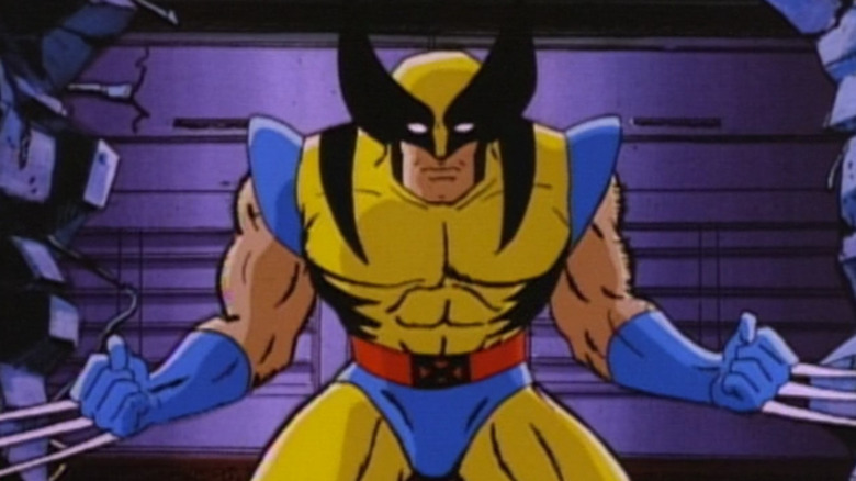 Wolverine showing his claws in X-Men: The Animated Series (1992)