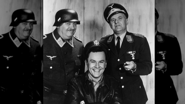 John Banner, Bob Crane, and Werner Klemperer on "Hogan's Heroes"
