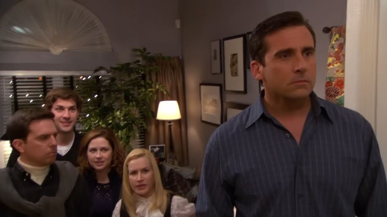 Michael and Jan host a dinner party on The Office
