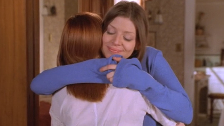 Tara hugging Willow and smiling in Buffy the Vampire Slayer Season 6 (2002)