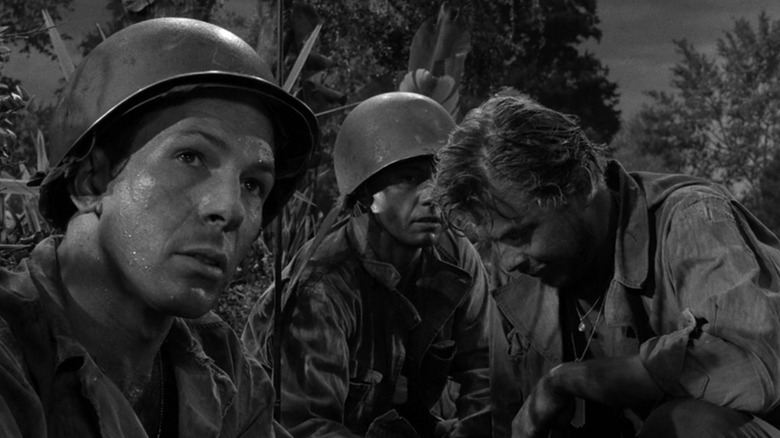 Leonard Nimoy wearing a soldier's uniform in the jungle in "The Twilight Zone" (1959)