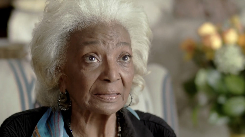 Octavia Butler looking up in "Space Command" (2020)