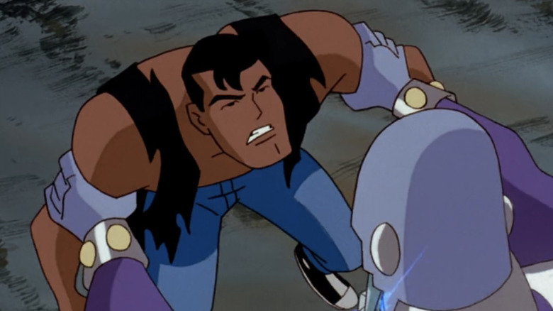 Clark Kent and Brainiac on Superman: The Animated Series
