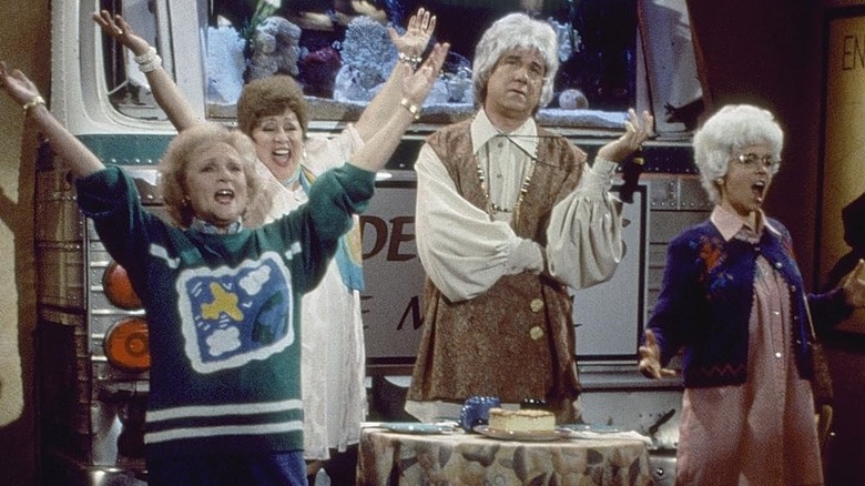 Betty White playing her Golden Girls character in a musical version of the show in "The John Larroquette Show"