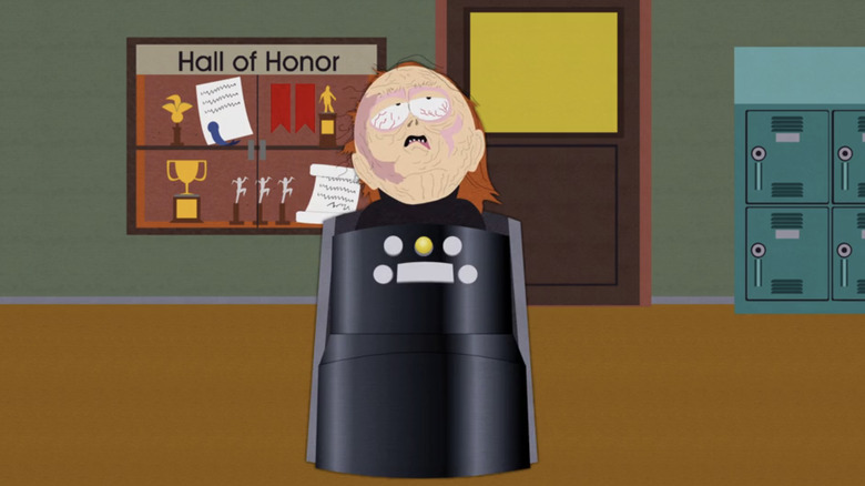 "South Park" parodies Pike's wheelchair from "Star Trek" in the episode "Pre-School"