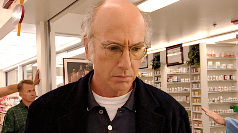 Larry David at the pharmacy in "Curb Your Enthusiasm"