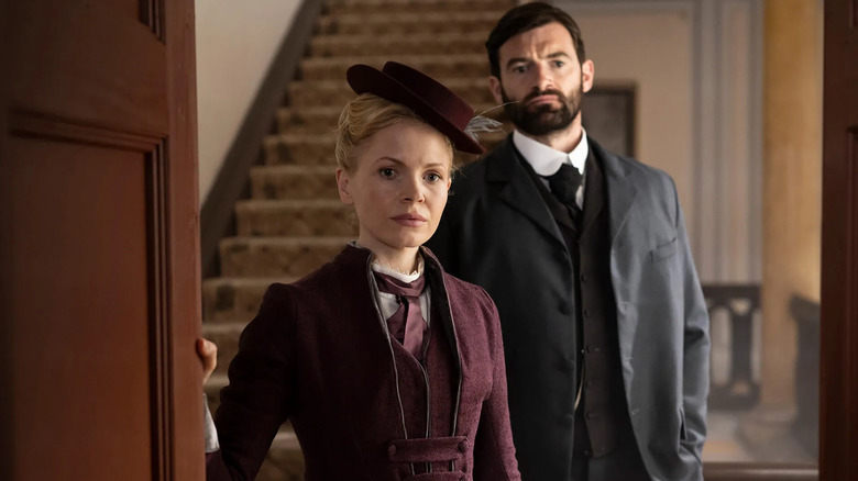 Miss Scarlet and The Duke from the Masterpiece on PBS Victorian mystery series.
