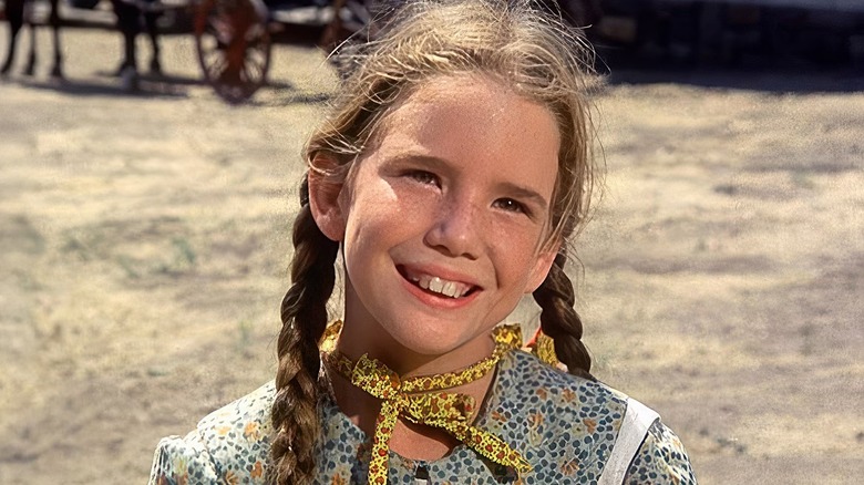 Laura Ingalls smiling in "Little House on the Prairie"
