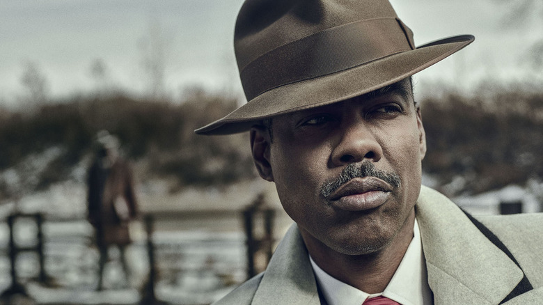Loy Cannon frowning in the snow in Fargo season 4 (2020)