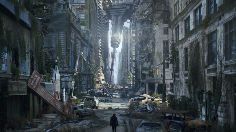 The ruins of New York City in "DMZ"