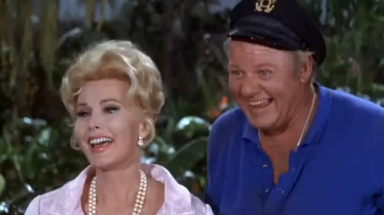 Zsa Zsa Gabor and the Skipper on "Gilligan's Island"