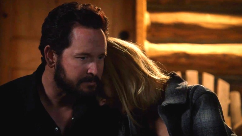 Rip holds Beth on Yellowstone