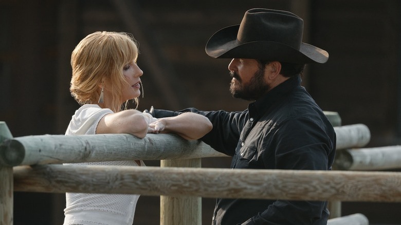 Beth and Rip at the ranch on Yellowstone