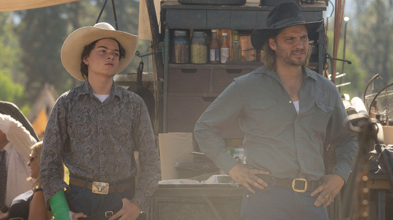 Tate and Kayce on Yellowstone