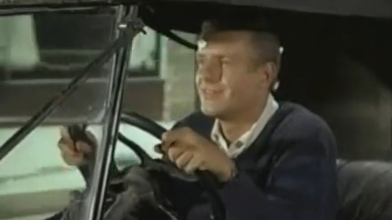 Jerry Van Dyke as David Crabtree driving car in My Mother the Car