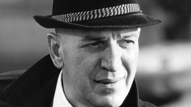 Telly Savalas as Detective Lieutenant Theo Kojak in the TV series Kojak (1975).