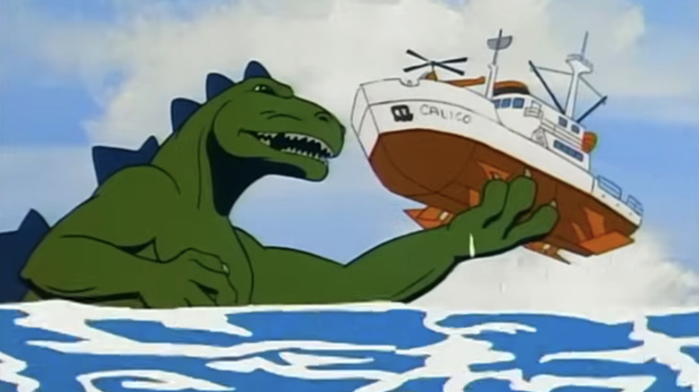 Godzilla as seen in the '70s Hanna-Barbera cartoon